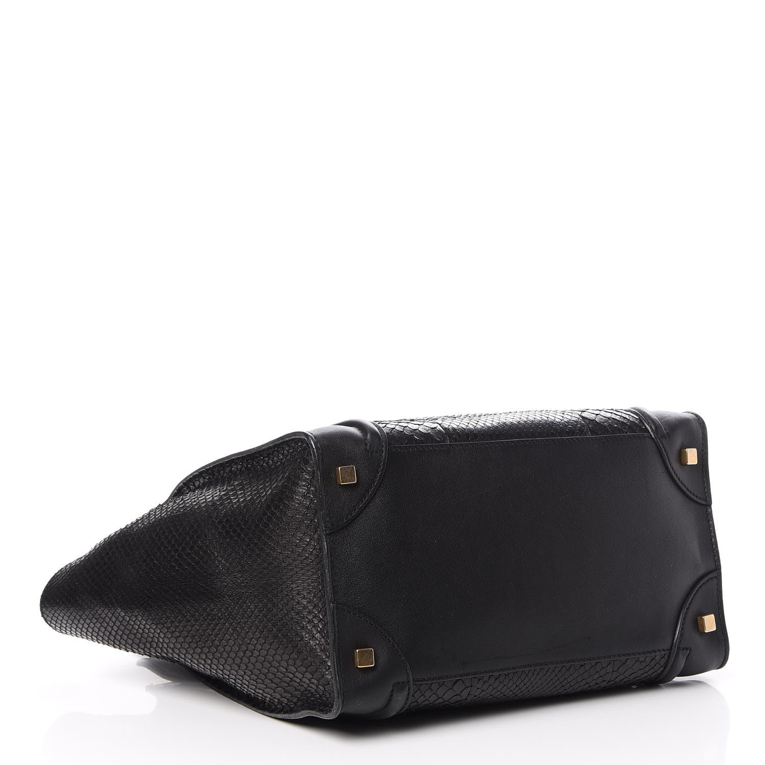 Celine Python Mini Luggage Black 4 of 11