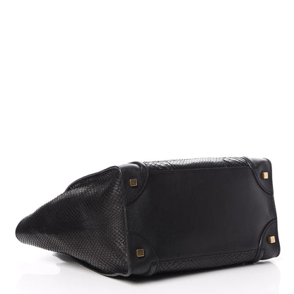 Celine Python Mini Luggage Black 4 of 11