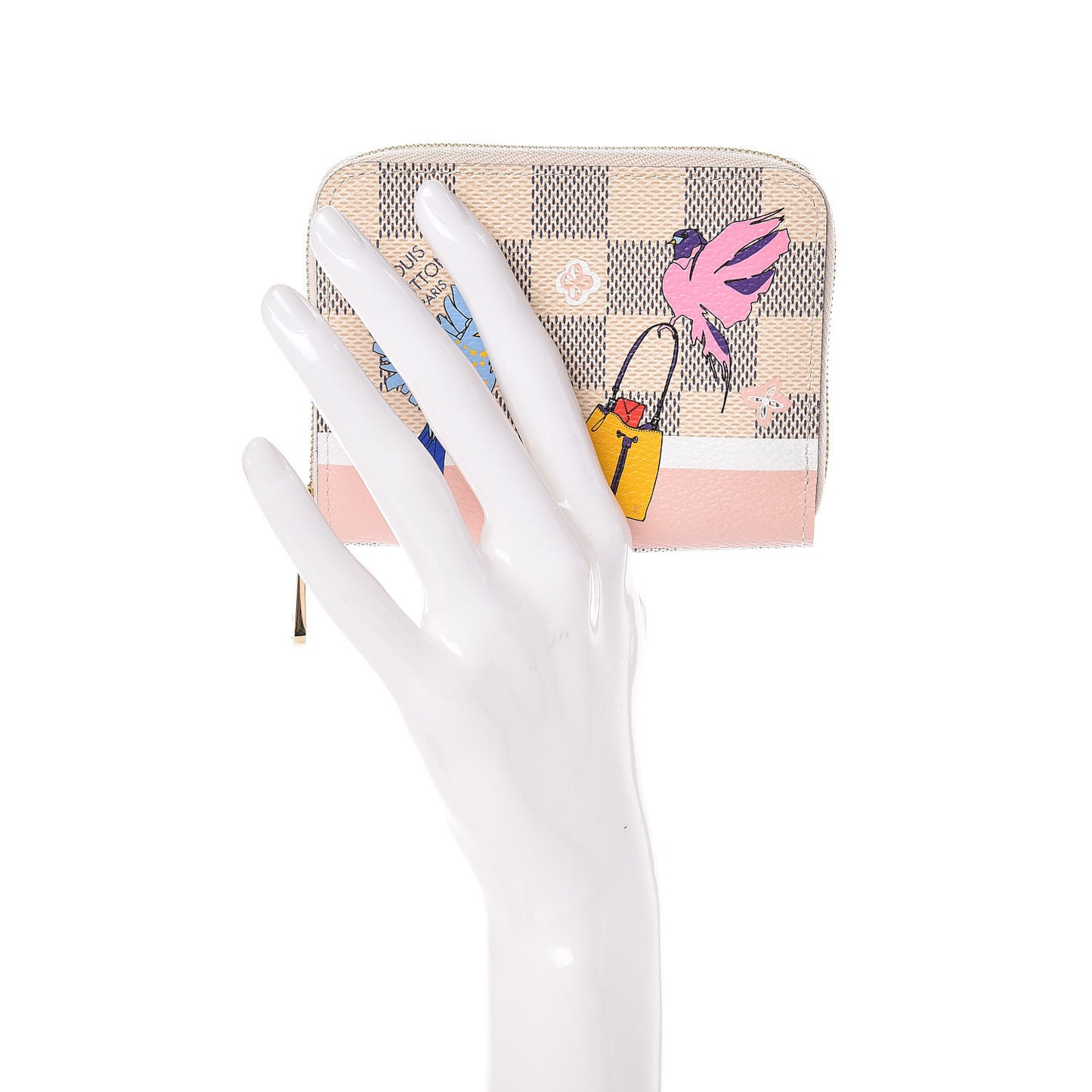 Damier Azur 2018 Christmas Animation Zippy Coin Purse