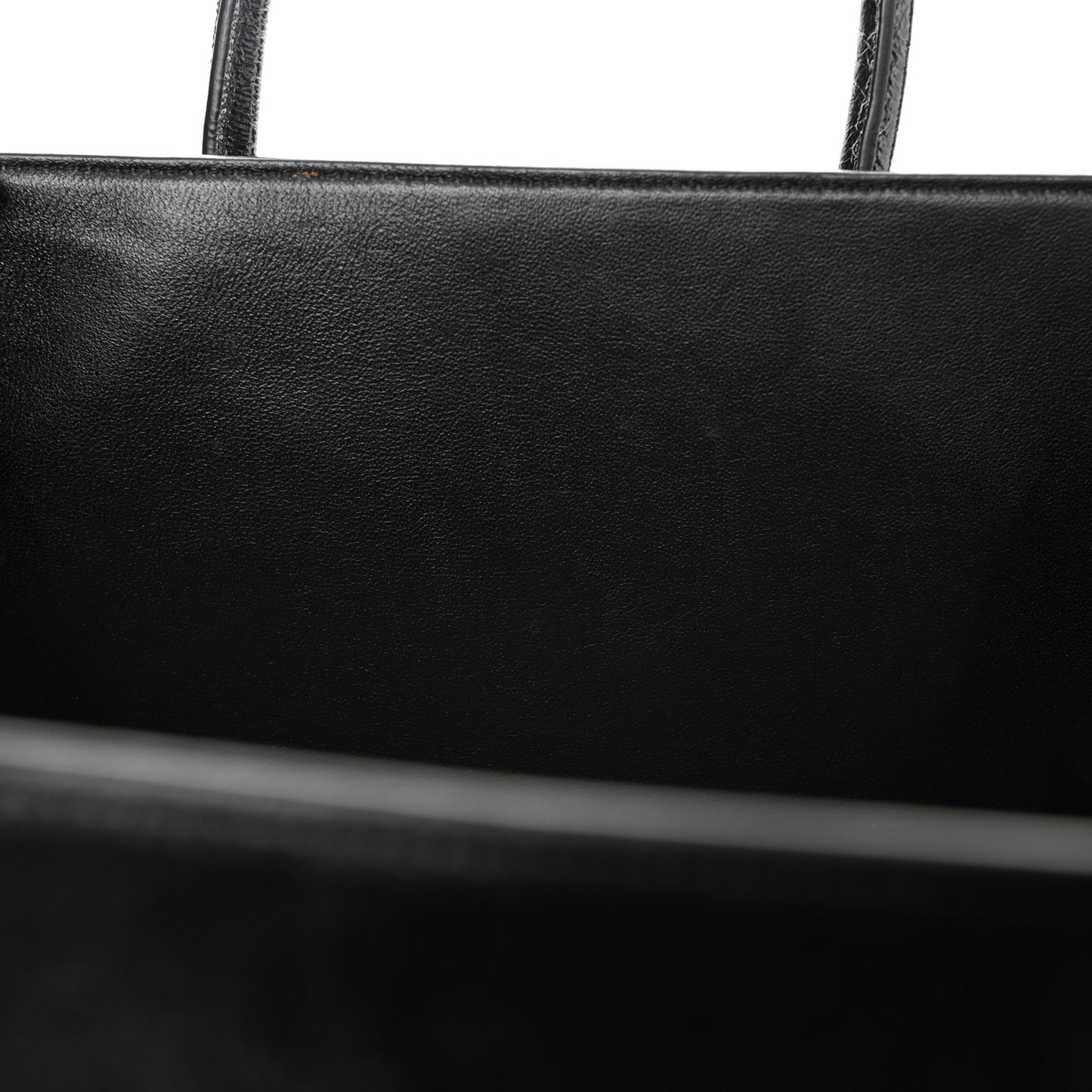 Shiny Goatskin Medium Phantom Luggage Black