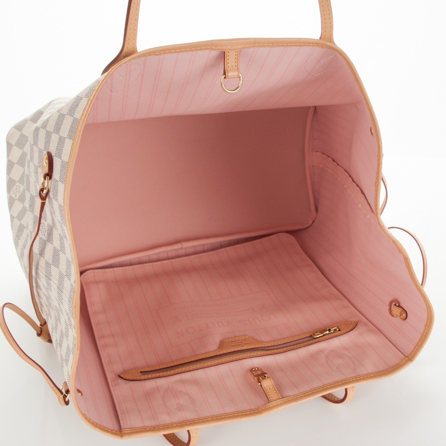 Louis Vuitton Damier Azur Neo Neverfull GM Rose Ballerine 5 of 7