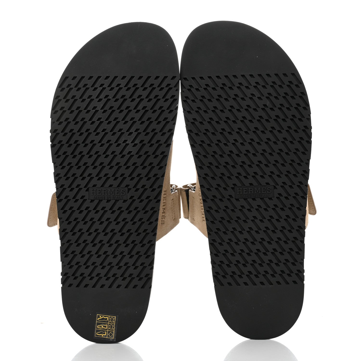 Hermes Suede Goatskin Mens Chypre Sandals 44 Beige Argile 5 of 9