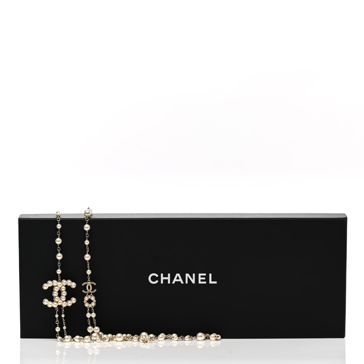 Chanel Pearl Chain CC Multi Strand Necklace Gold 8 of 8