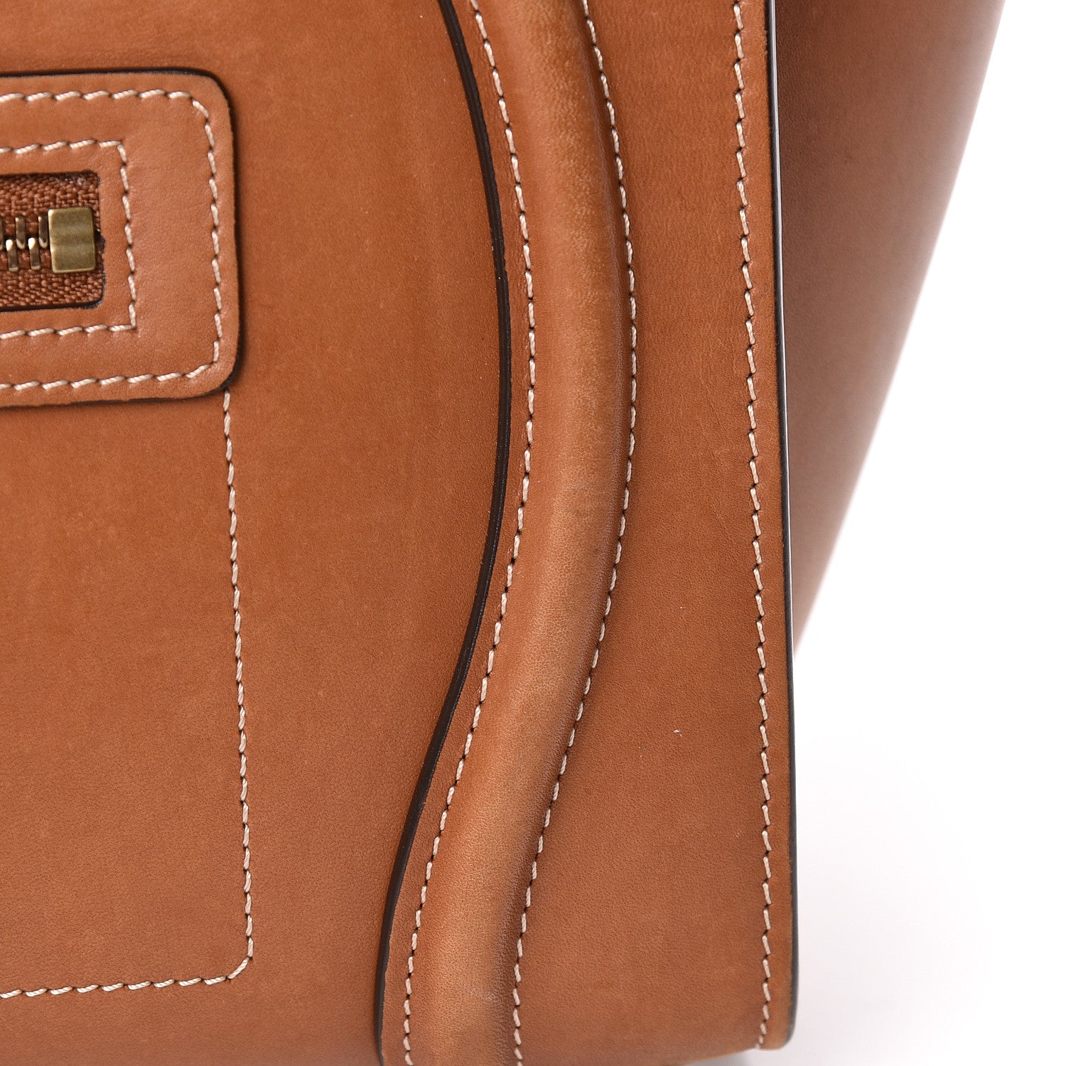 Celine Natural Calfskin Micro Luggage Tan 17 of 26