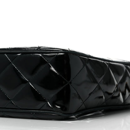 Chanel Patent Quilted Tassel Camera Case Black 8 of 9