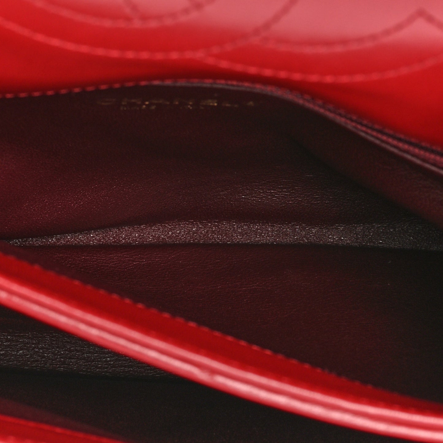 Lambskin Quilted Small Trendy CC Flap Dual Handle Bag Red