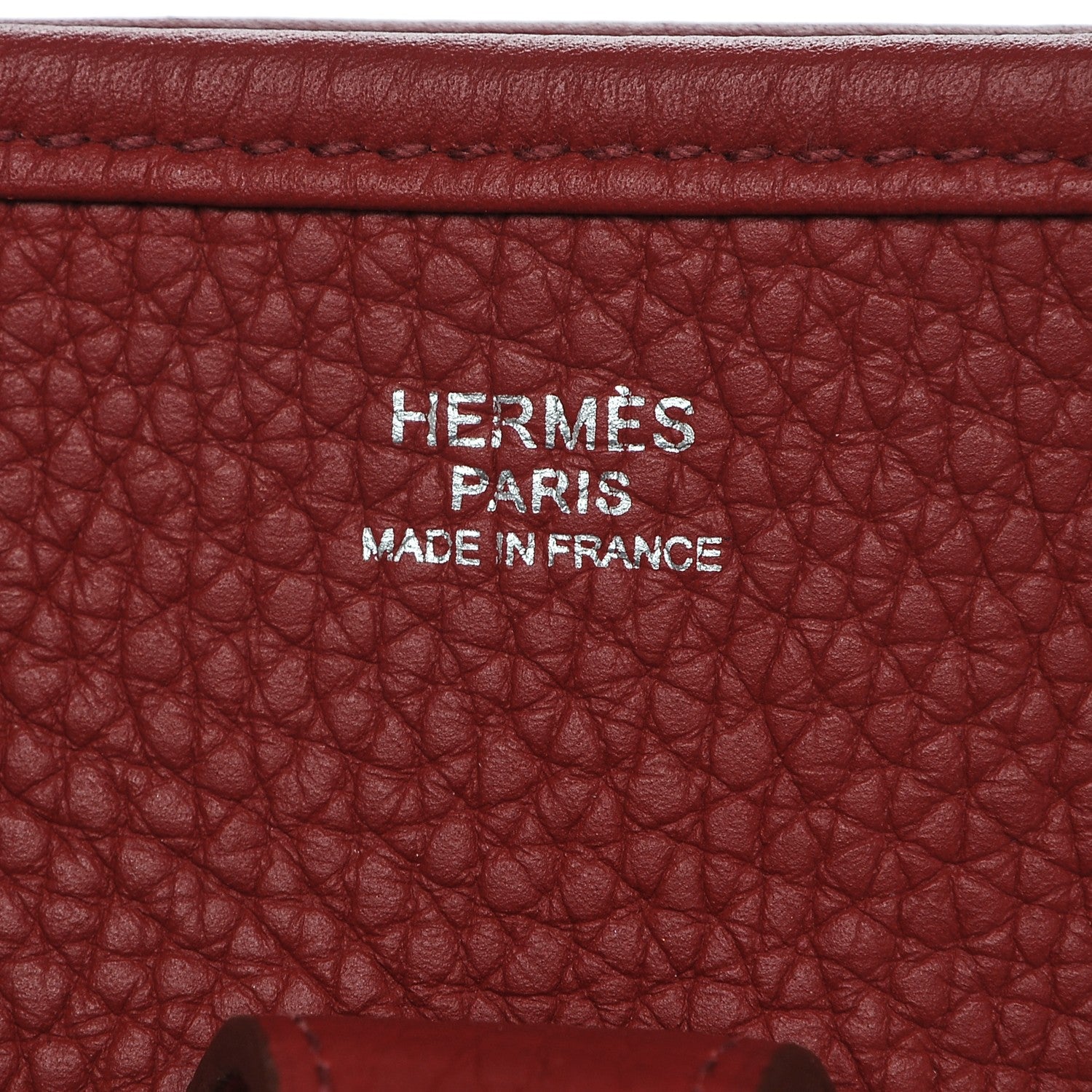 Hermes Taurillon Clemence Evelyne III PM Rouge Casaque 6 of 8