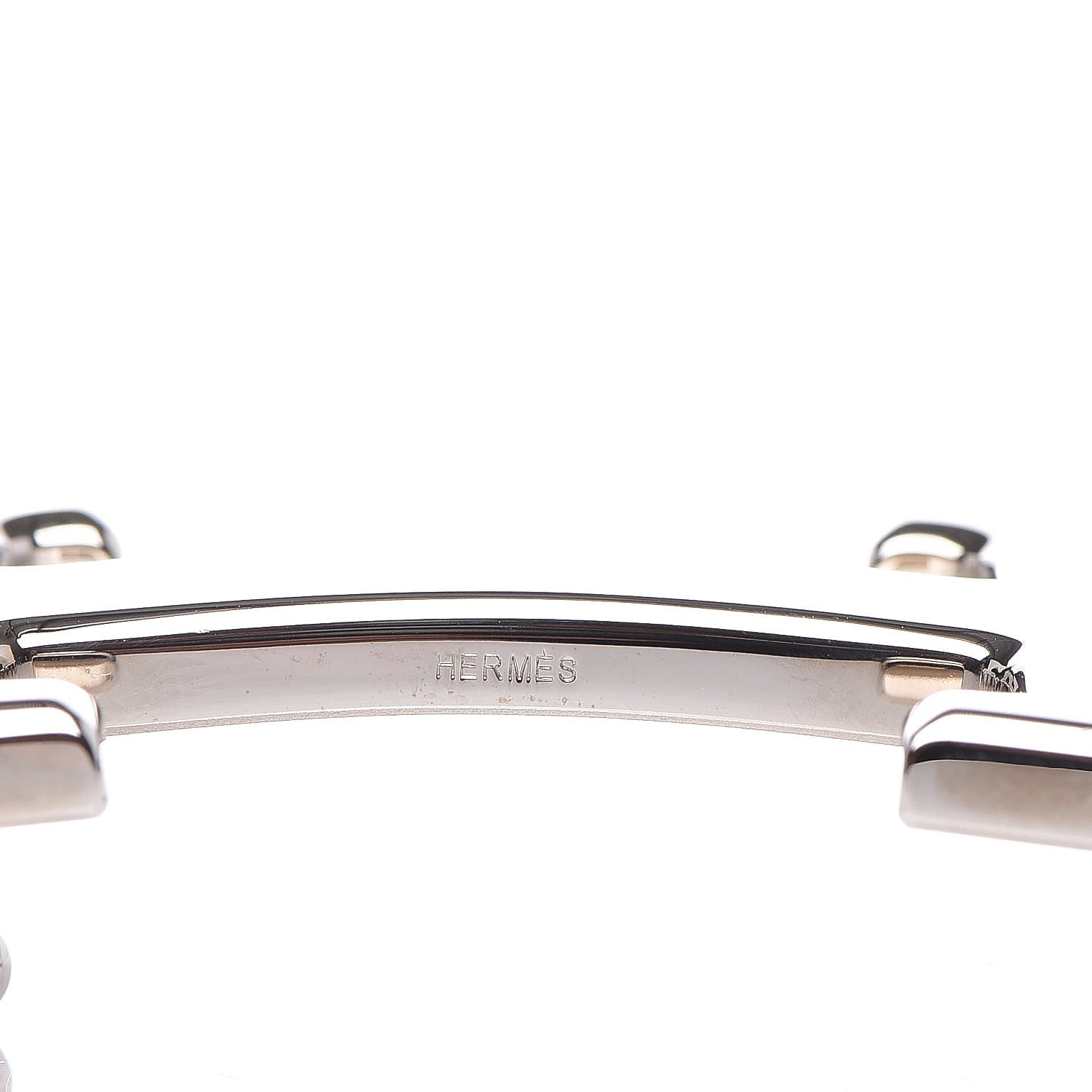 Hermes Polished Palladium 32mm H Belt Buckle Silver 3 of 4