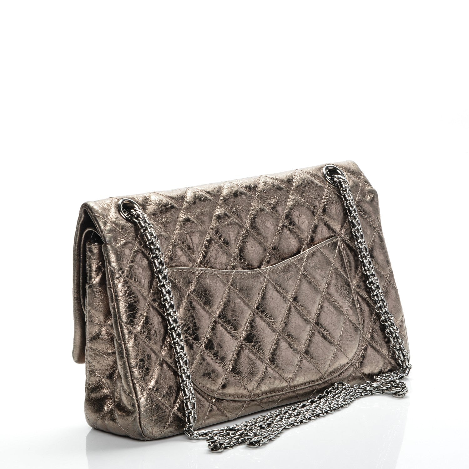 Chanel Metallic Aged Calfskin Quilted 2.55 Reissue 226 Flap Gold 3 of 7