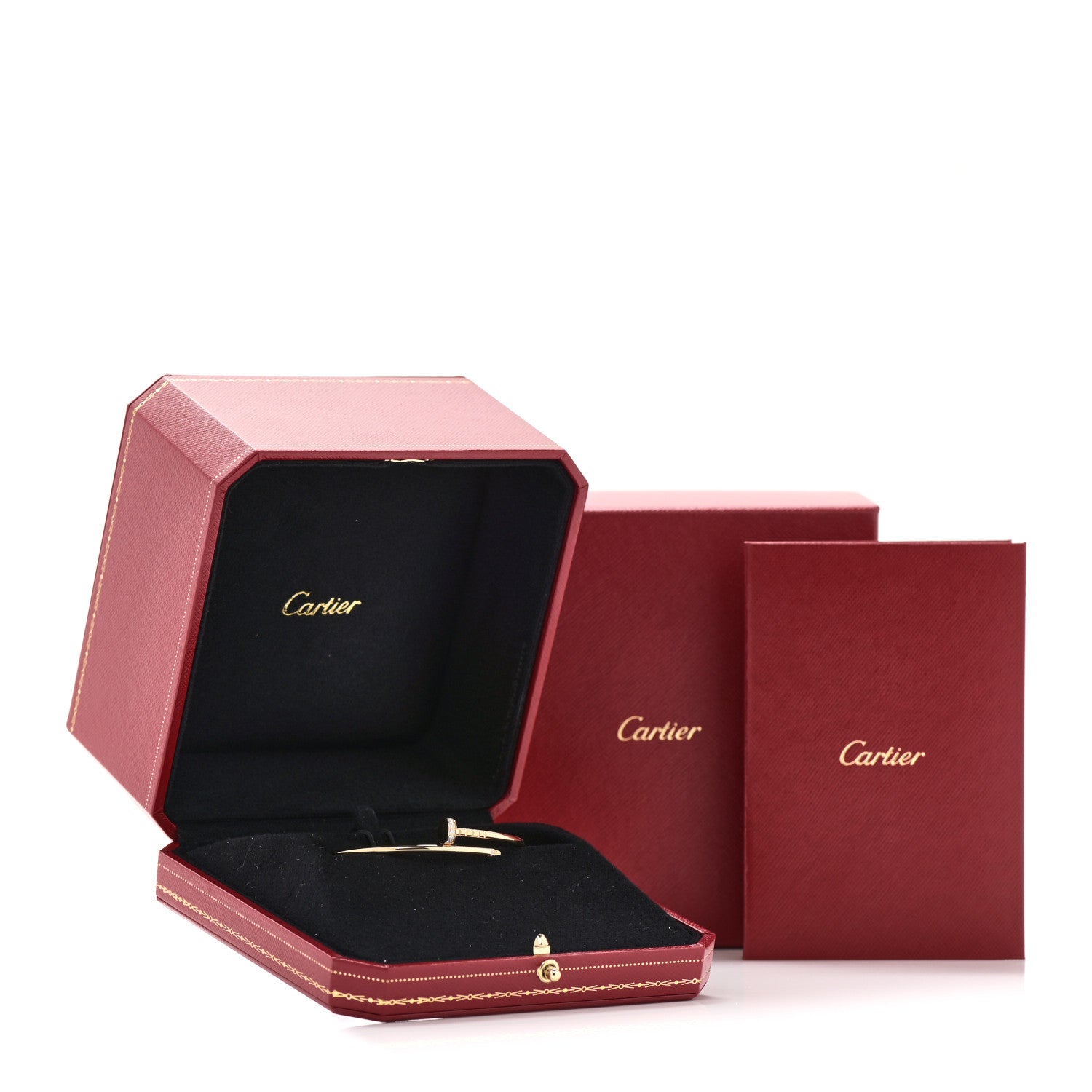 Cartier 18K Yellow Gold Diamond Small Juste Un Clou Bracelet 16 4 of 4