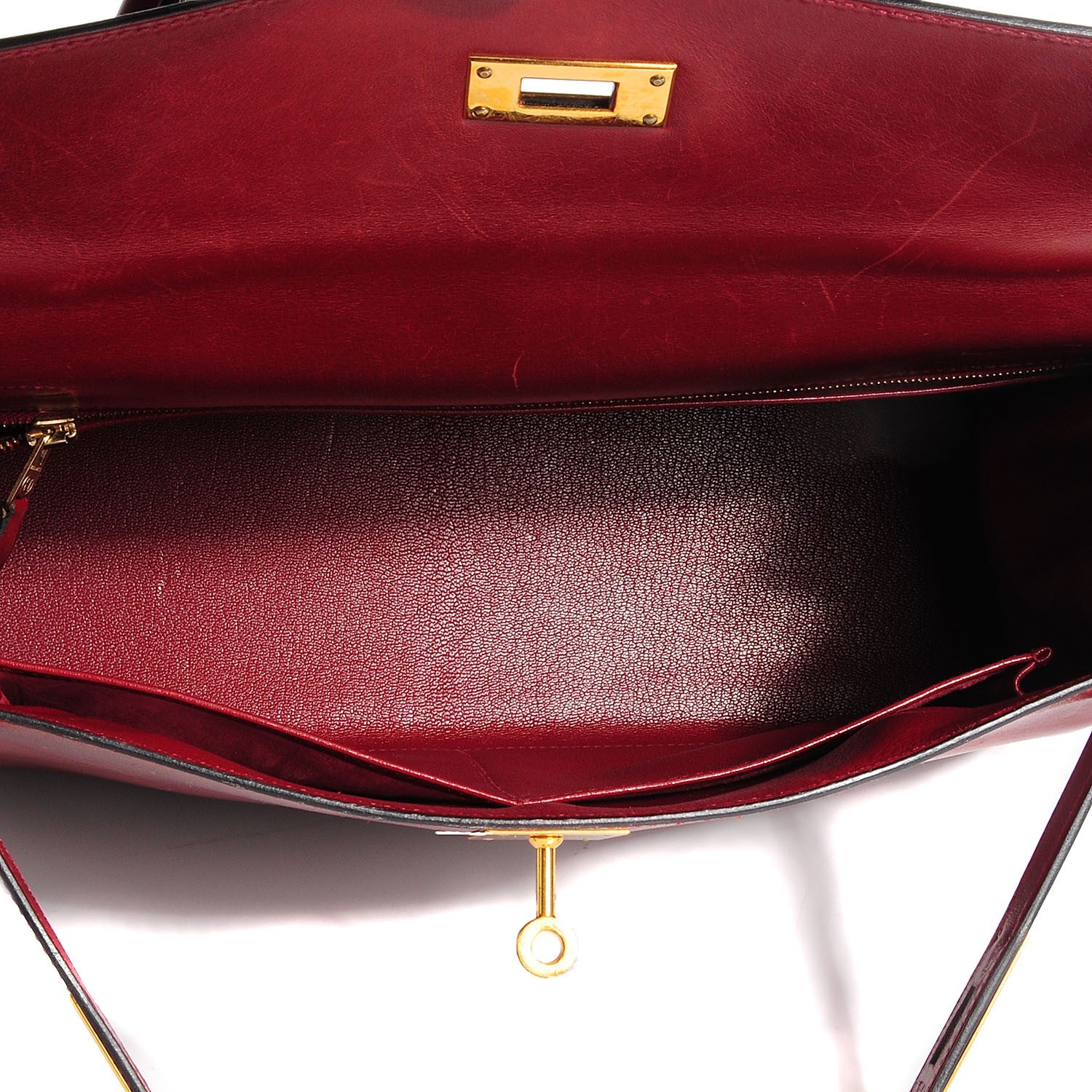 Hermes Box Kelly Retourne 32 Rouge H 8 of 28