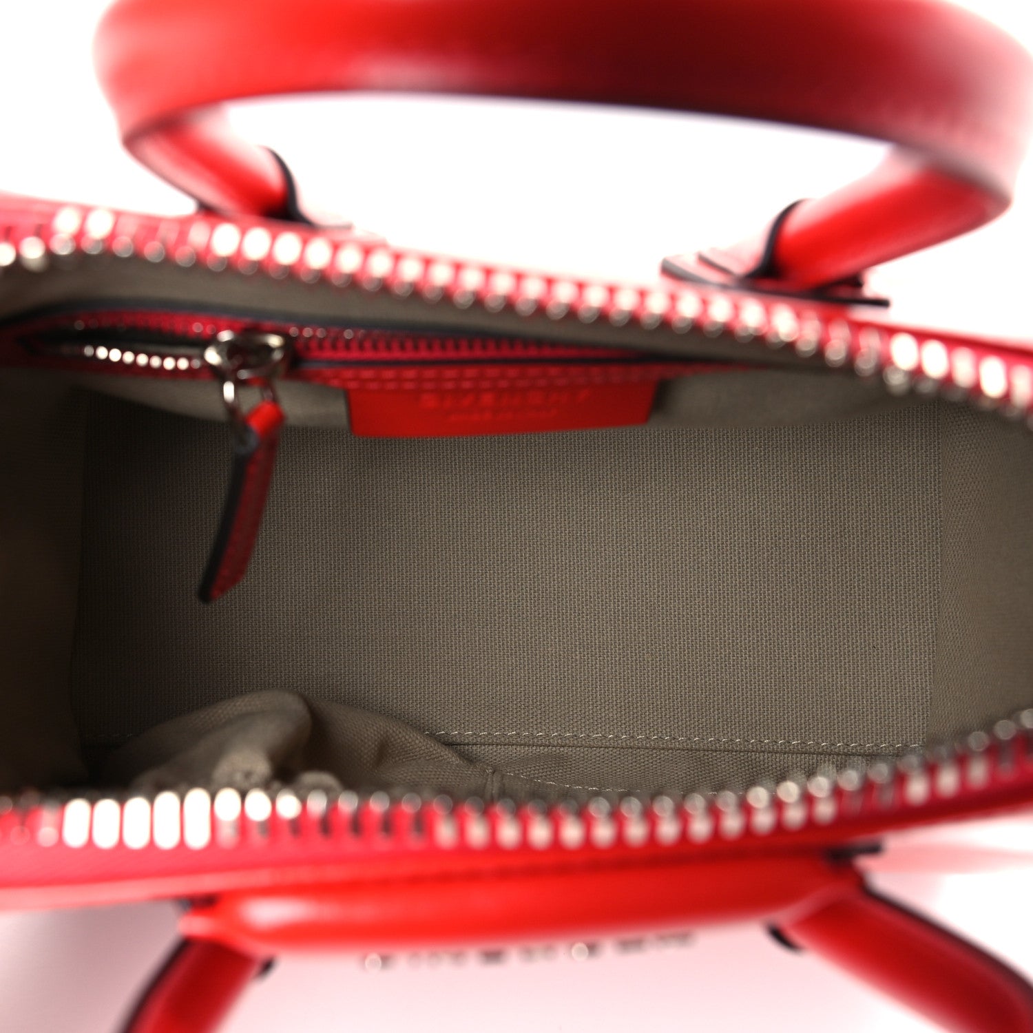 Givenchy Shiny Lord Calfskin Mini Antigona Red 5 of 9