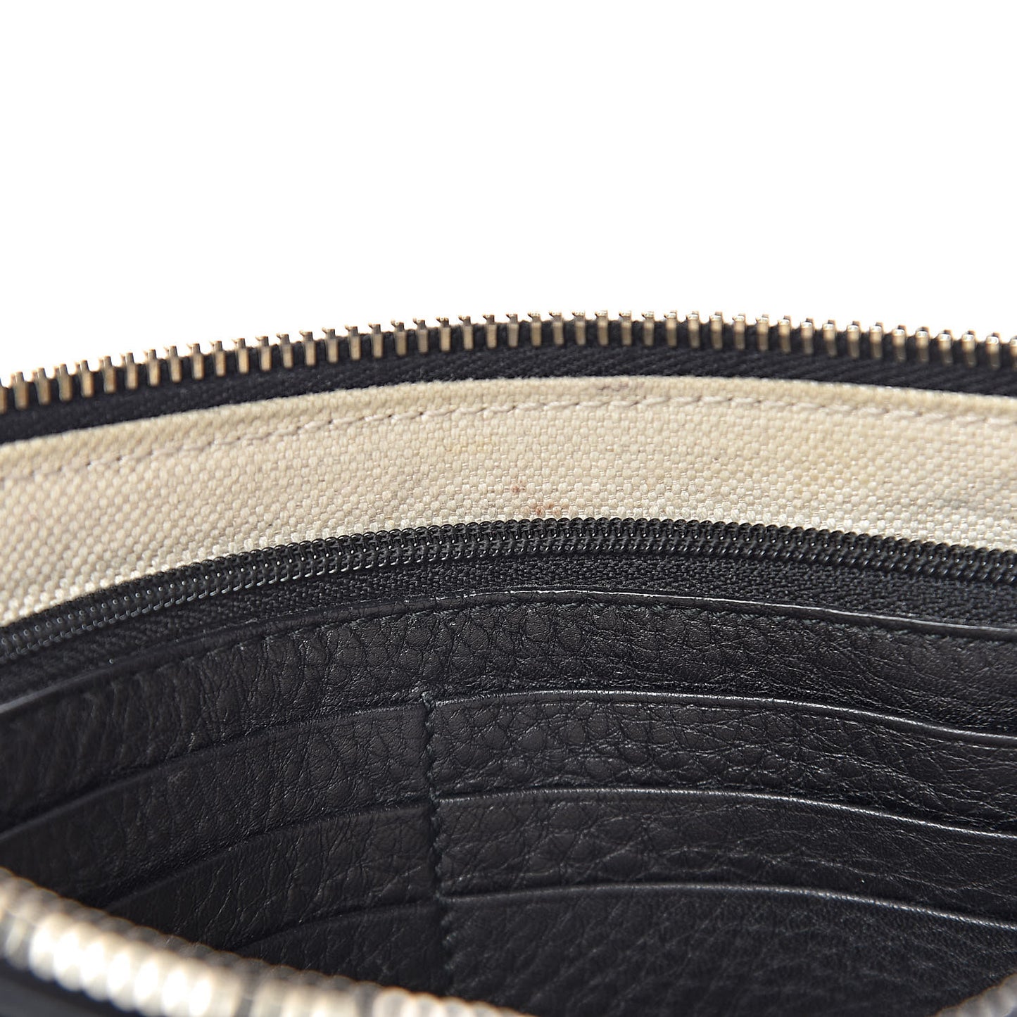Pebbled Calfskin Soho Wristlet Black