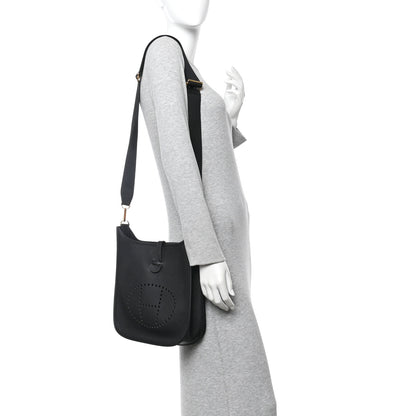 Hermes Taurillon Clemence EVELYNE III PM Black 2 of 11