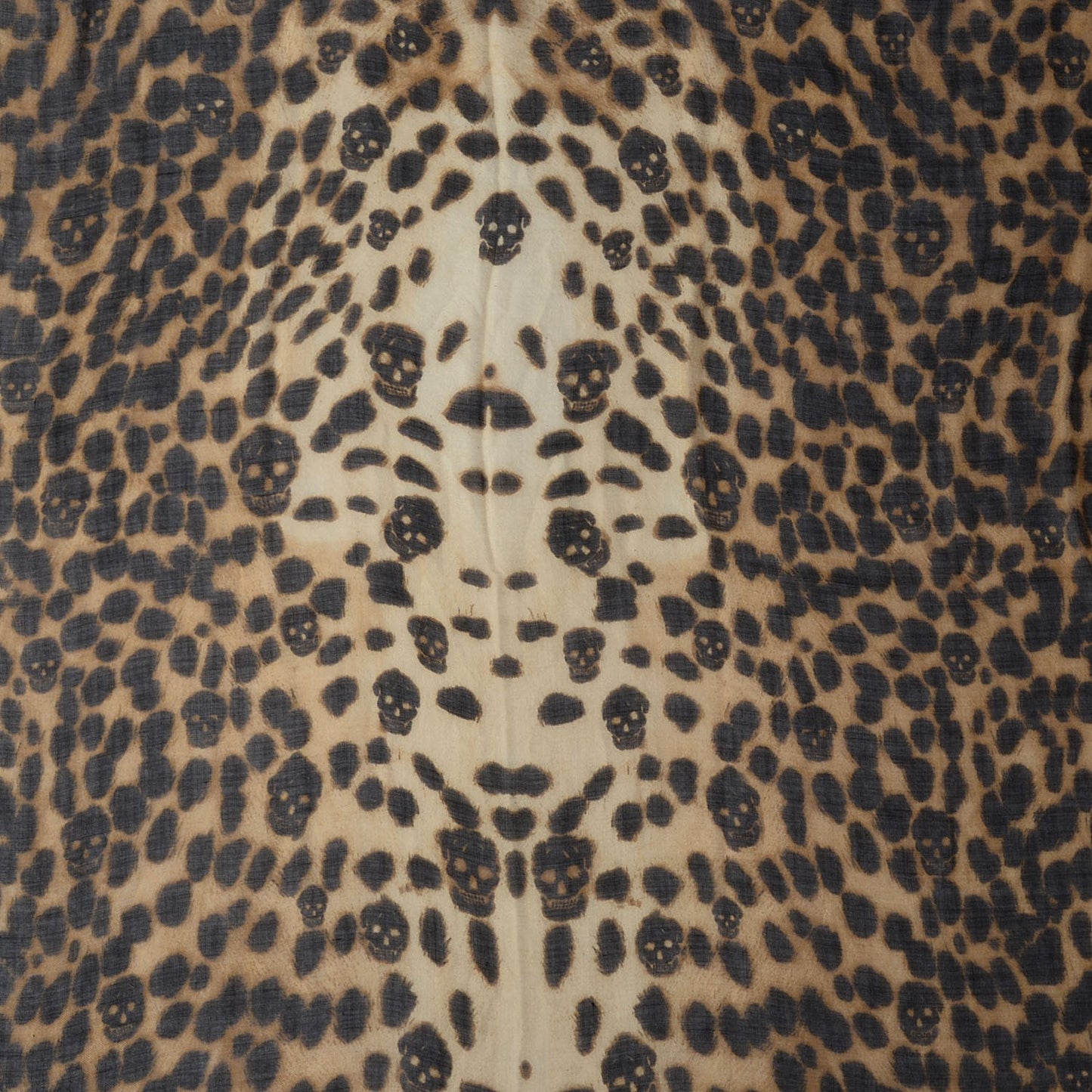 Cashmere Silk Leopard Skull Pashmina Scarf