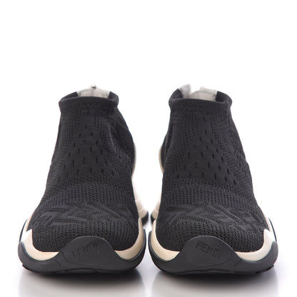 Fendi High-Tech Jacquard FFluid Sneakers 36 Black 2 of 8