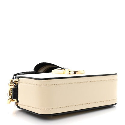 Marc Jacobs Saffiano Small Snapshot Camera Bag New Cloud White Multicolor 4 of 14