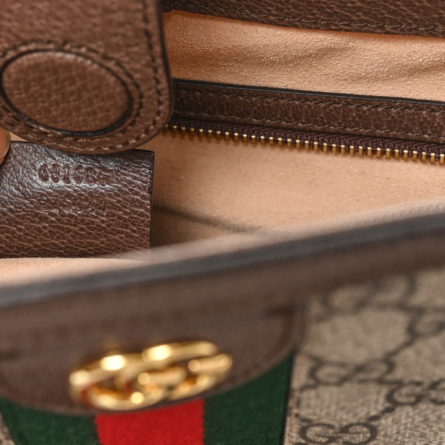 Gucci GG Supreme Monogram Medium Ophidia Shopping Tote Brown 7 of 10