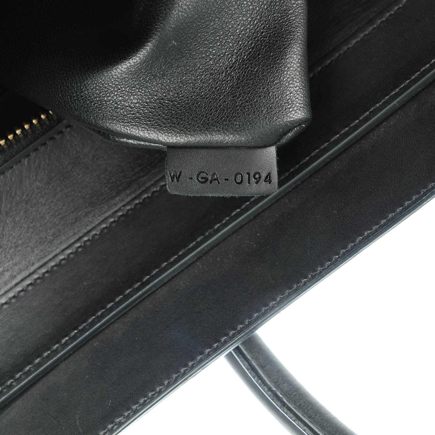 Celine Smooth Calfskin Tweed Mini Luggage Black 7 of 8
