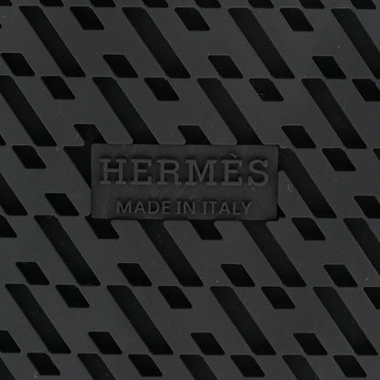 Hermes Calfskin Womens Chypre Sandals 37 Black 6 of 12