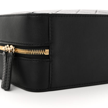 Chanel Calfskin Quilted Travel Kit Vanity Case Black 9 of 12