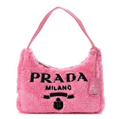 Prada Terry Cloth Mini Re-Edition 2000 Bag Petalo Black 1 of 9