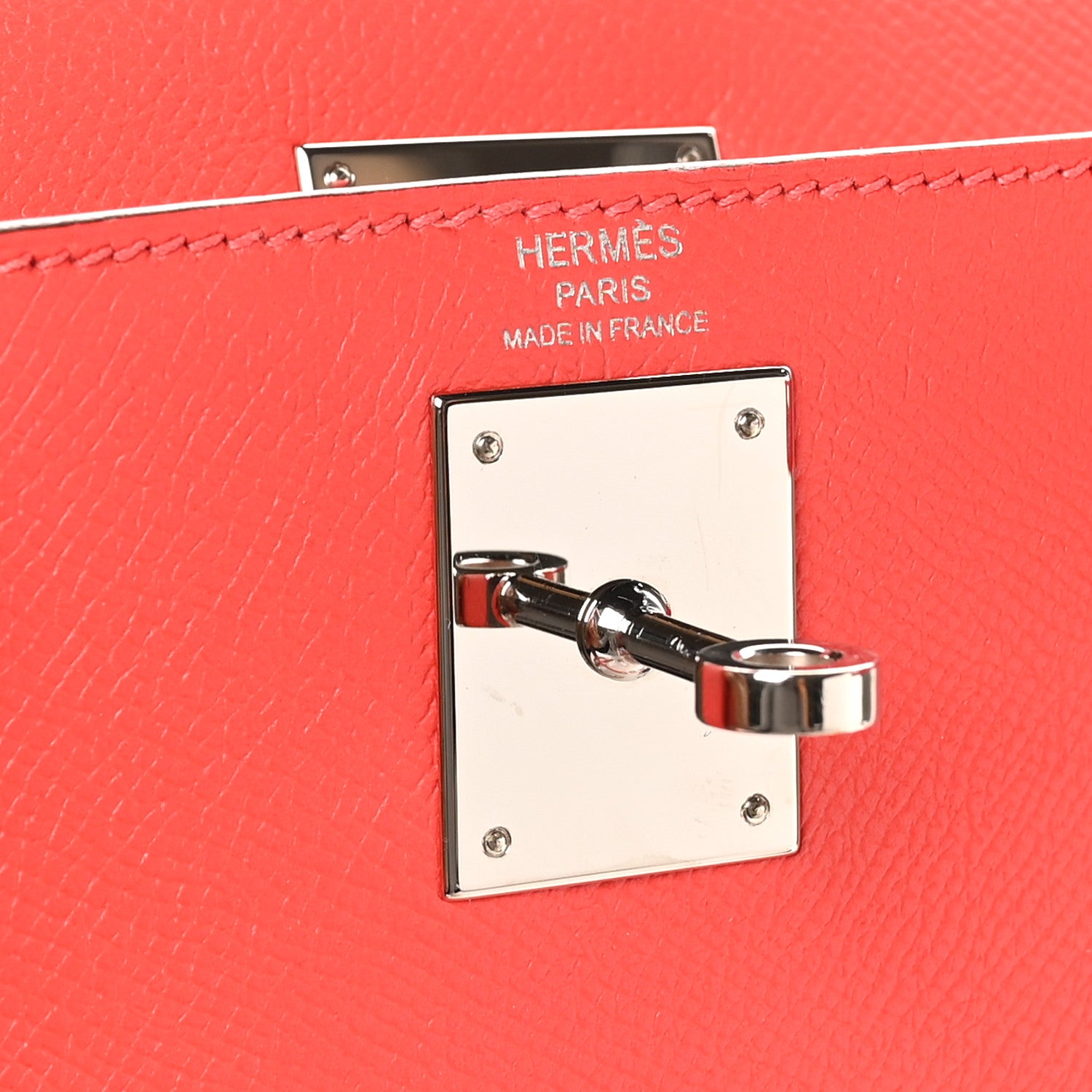 Hermes Epsom Kelly Sellier 28 Rouge Tomate 6 of 10