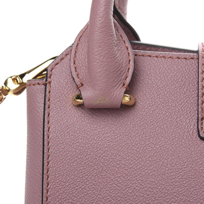 Burberry Soft Grain Calfskin Small Buckle Tote Dusty Pink 7 of 10