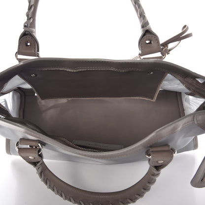 Balenciaga Technical Mesh Vegetable Calfskin Classic Silver Hardware City Gris Ardoise Gris Pyrite 5 of 9
