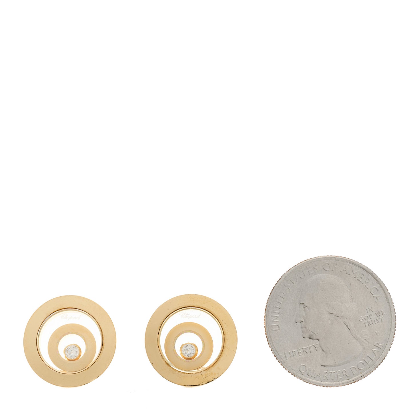 18K Yellow Gold Diamond Happy Spirit Earrings