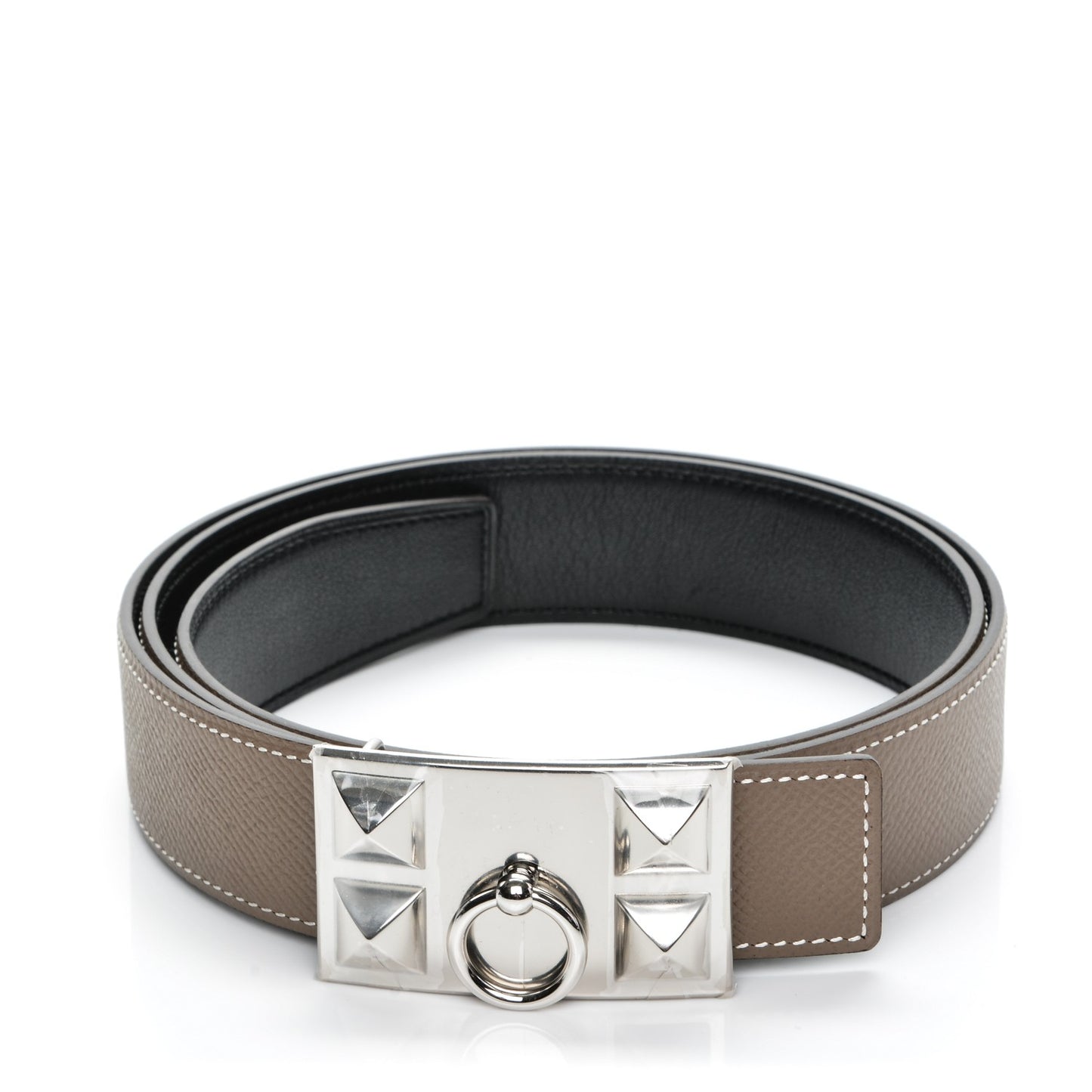 Swift Epsom 32mm Collier De Chien CDC Belt 95 Black Etoupe