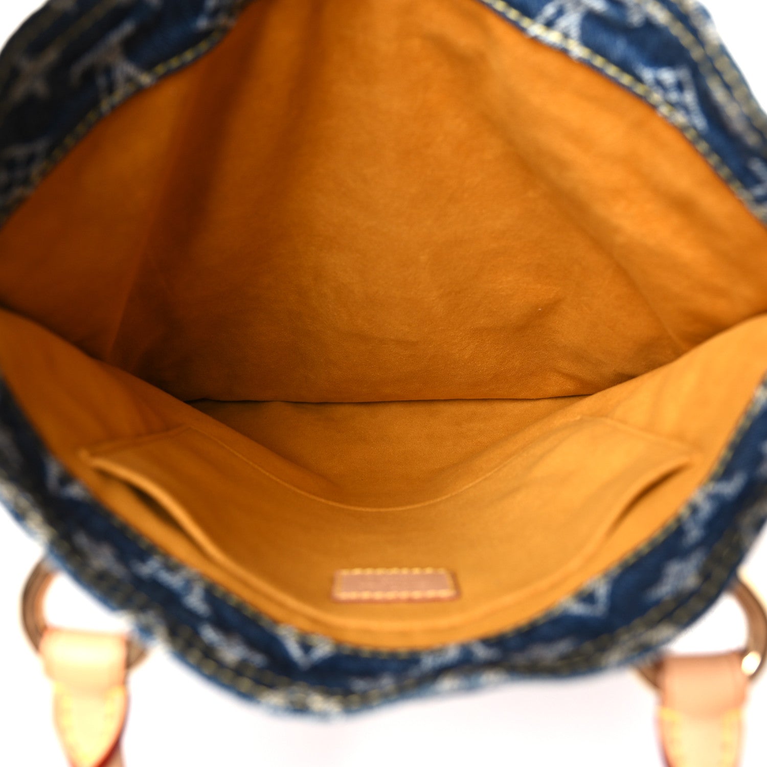 Louis Vuitton Monogram Denim Sac Plat Blue 5 of 11