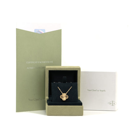 Van Cleef & Arpels 18K Yellow Gold Guilloche Vintage Alhambra Pendant Necklace 6 of 6