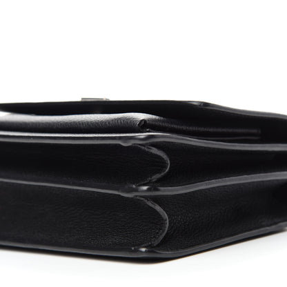 Saint Laurent Grained Calfskin Small Monogram Sunset Black 7 of 10