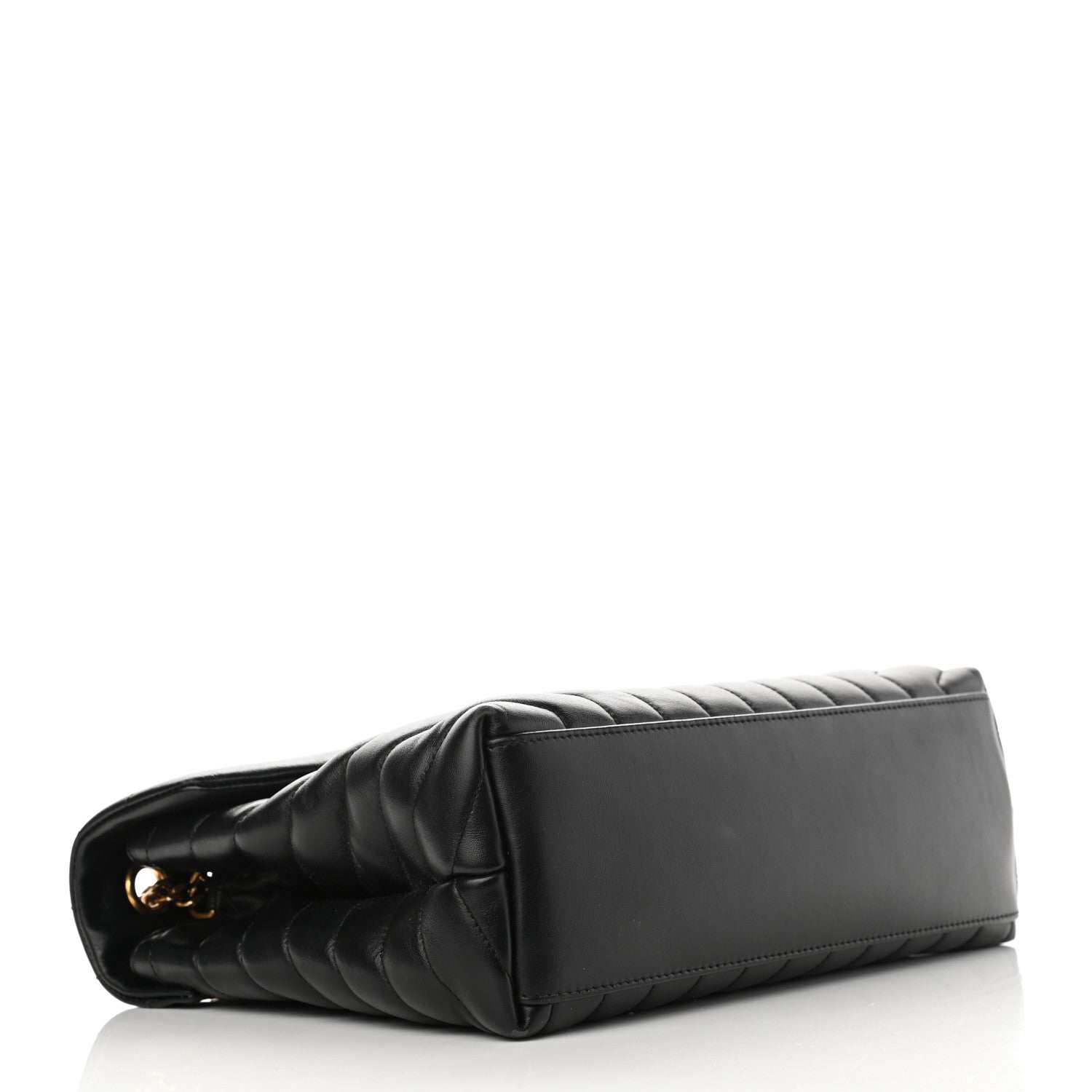 Saint Laurent Calfskin Y Quilted Monogram Medium Loulou Chain Satchel Black 4 of 15