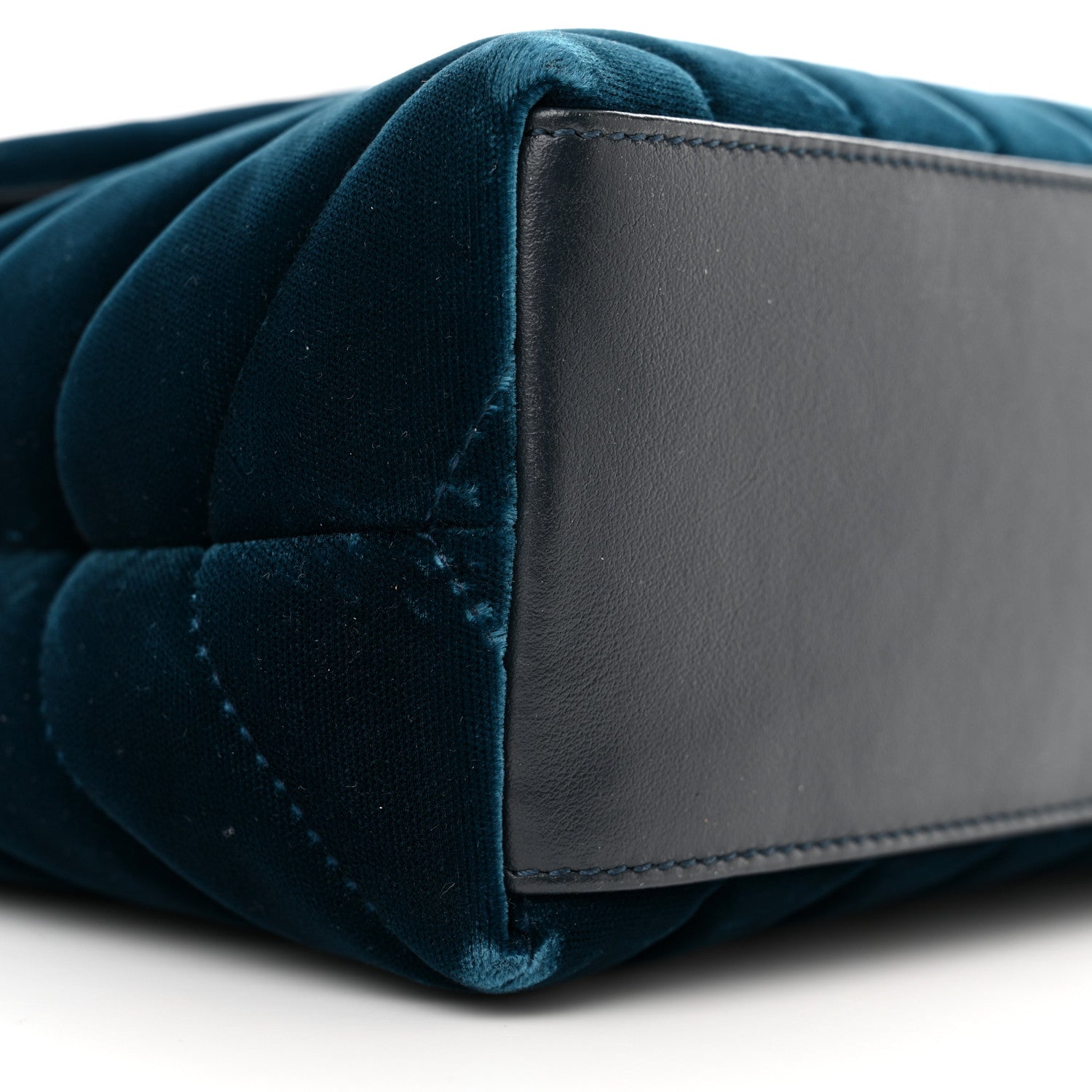 Saint Laurent Velvet Y Quilted Monogram Small Loulou Chain Satchel Medium Blue 9 of 14