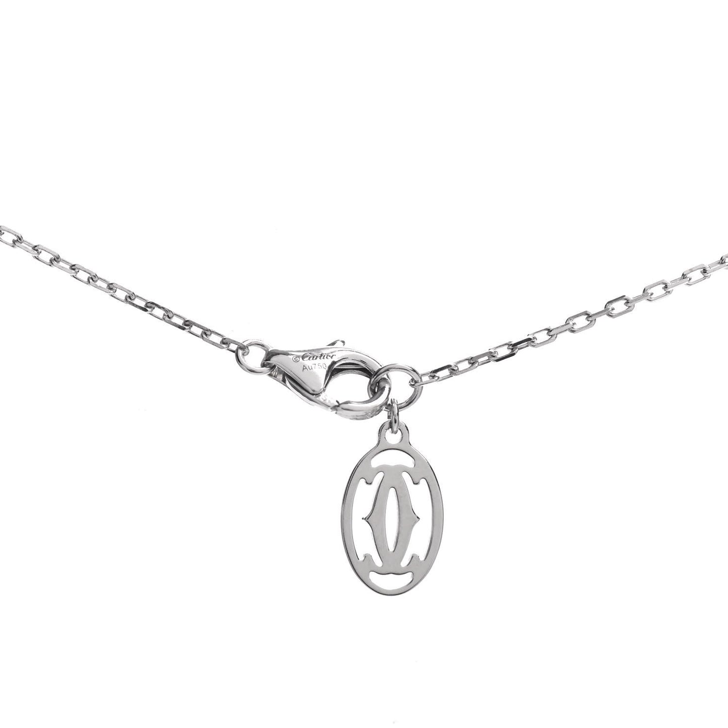 18K White Gold Diamond SM D'Amour Pendant Necklace