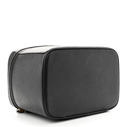 Chanel Caviar CC Vanity Train Case Black 4 of 12