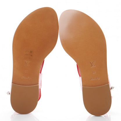 Louis Vuitton Monogram Escale Palma Flat Sandals 39 Rouge 7 of 8