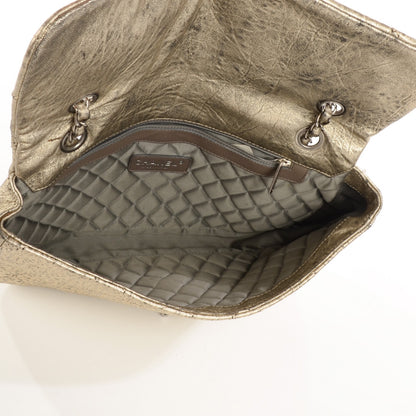 Chanel Distressed Lambskin Le Marais Ligne Flap Gold 6 of 10