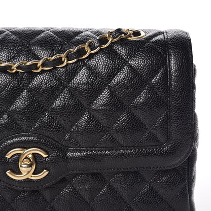 Chanel Crumpled Grained Calfskin Quilted Medium Single Flap Black 10 of 13