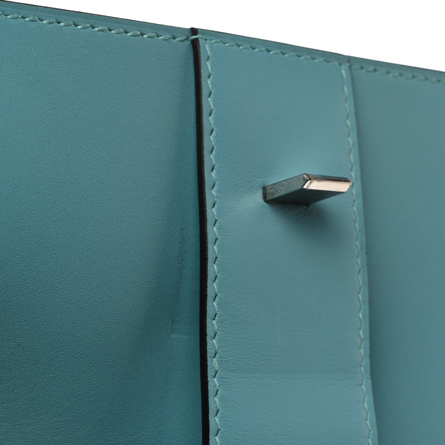 Hermes Tadelakt Medor 23 Clutch Bleu Atoll 7 of 8