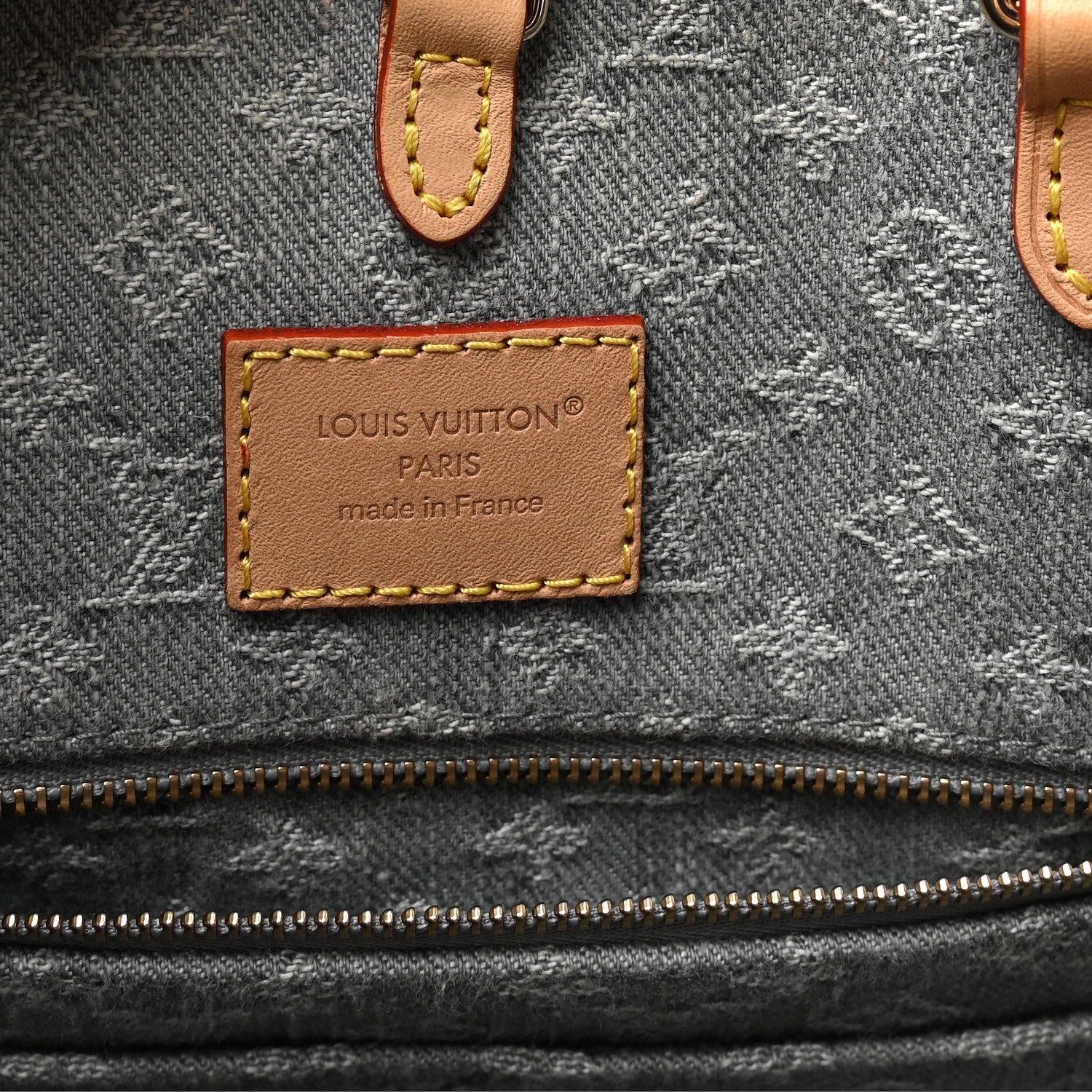 Louis Vuitton Monogram Denim Onthego MM Washed Gray 6 of 9