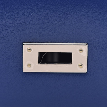 Hermes Tadelakt Kelly Sellier 25 Bleu Electrique 23 of 38