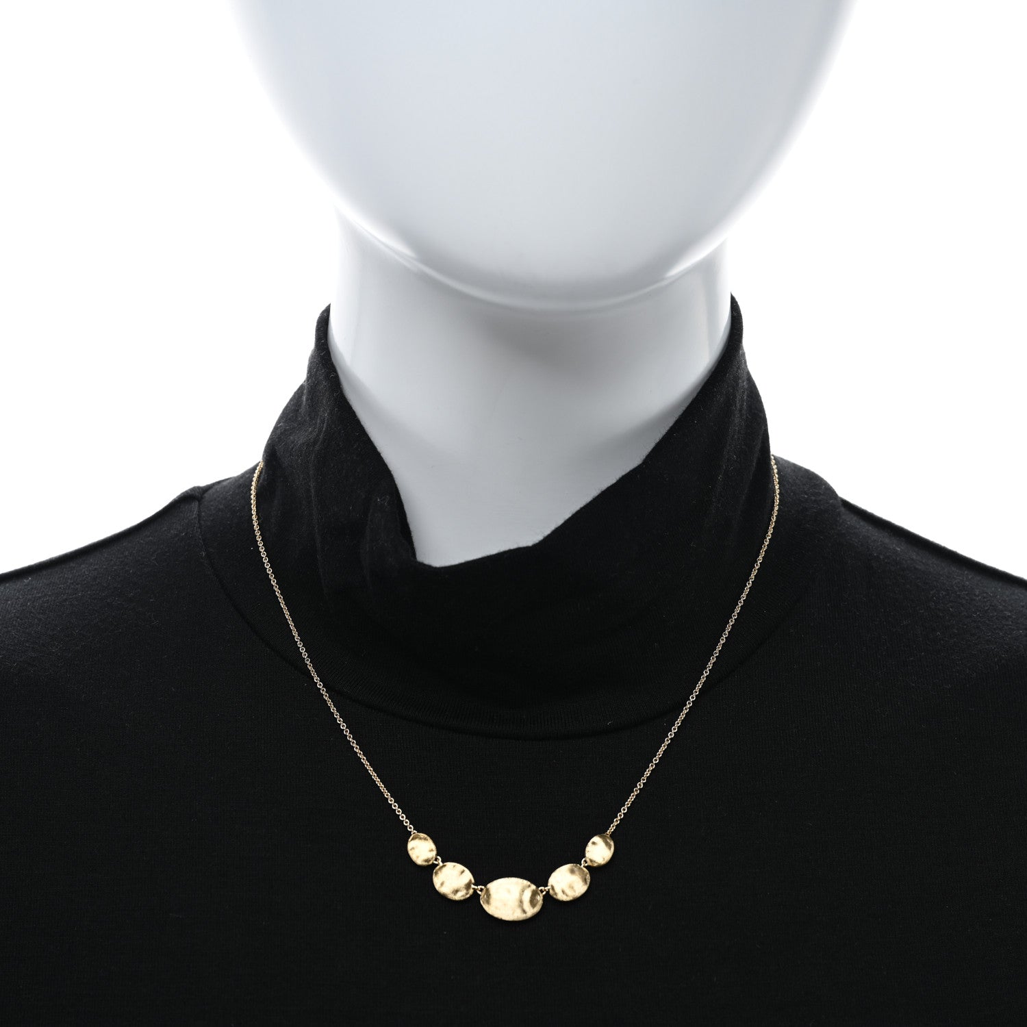 Marco Bicego 18K Yellow Gold Africa 5 Station Necklace 2 of 4