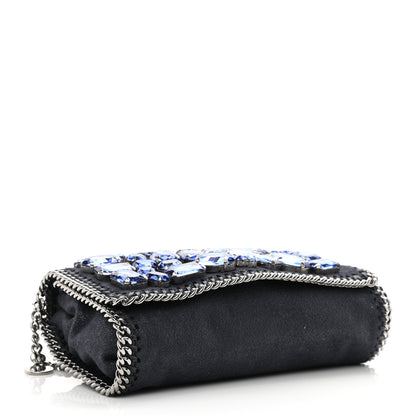 Stella McCartney Shaggy Deer Falabella Crystal Embellished Crossbody Bag Blue 4 of 9