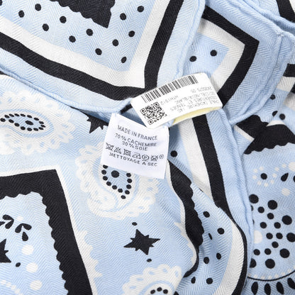Hermes Cashmere Couvertures Et Tenues Shawl 140 Cile Black White 2 of 4