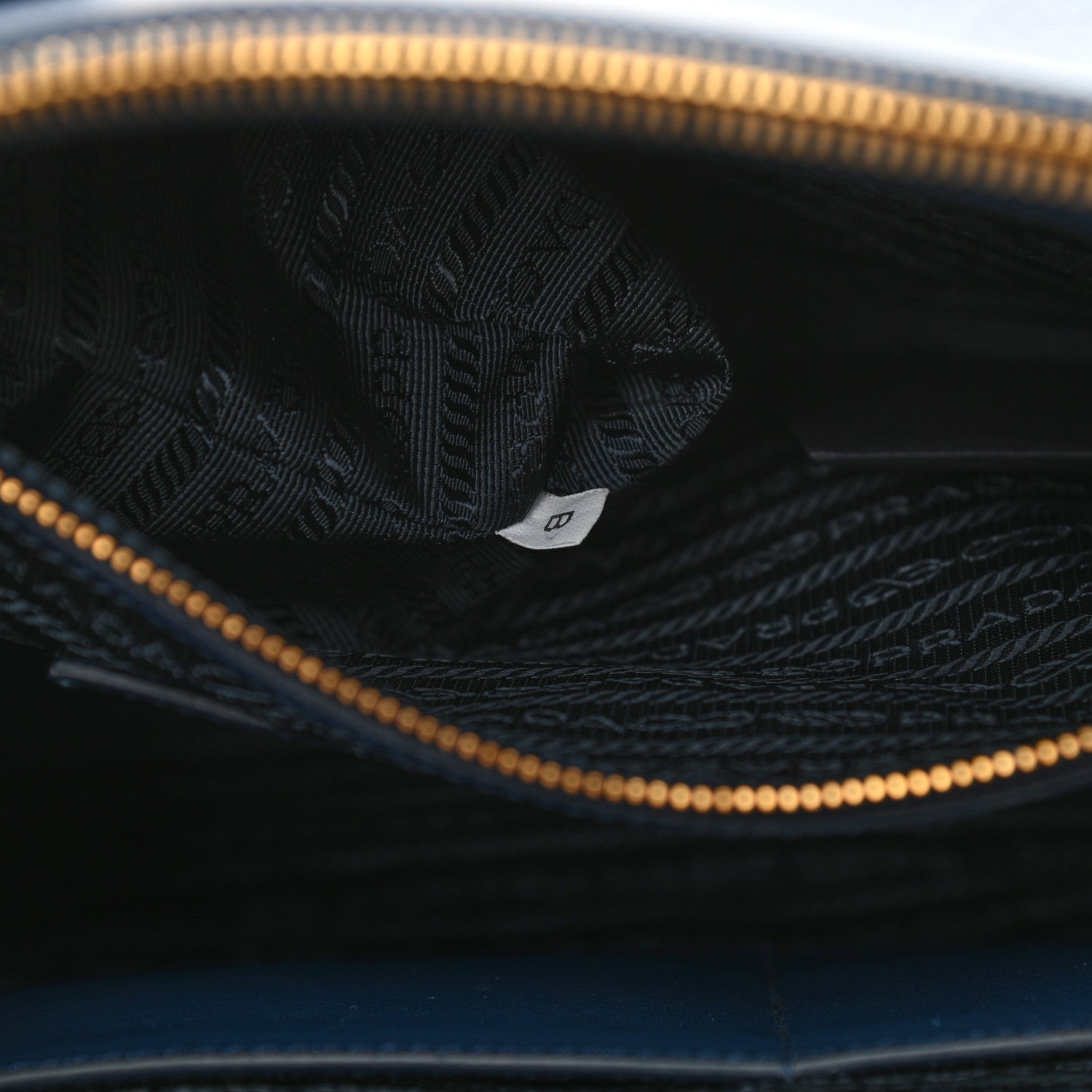 Prada Saffiano Lux Galleria Front Pocket Tote Bluette Cobalto 9 of 17