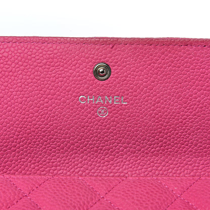 Chanel Iridescent Caviar Quilted Large Flap Wallet Pink 6 of 14