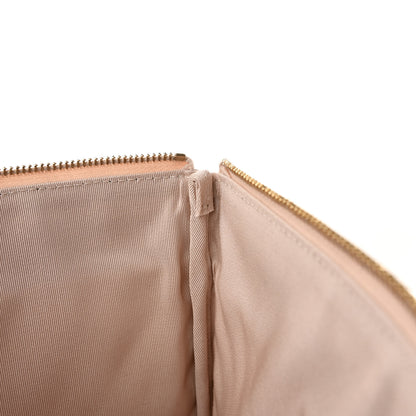 Chanel Caviar Chevron Quilted Large Cosmetic Case Light Pink 10 of 11